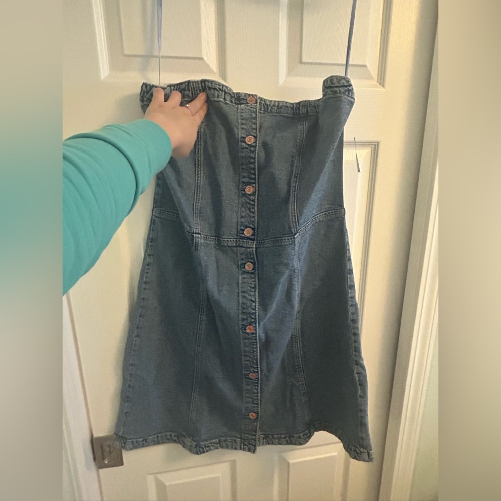 NWT Gap Strapless Denim Dress (XL Tall)